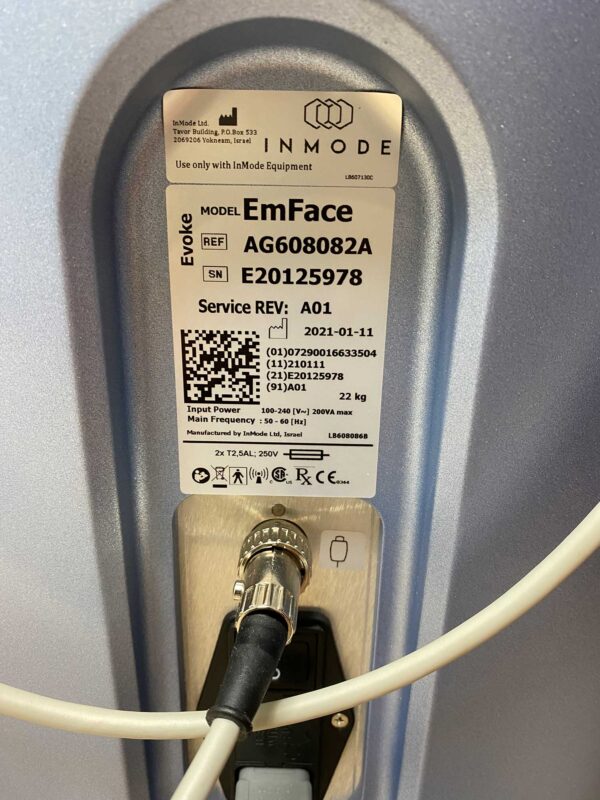 2021 Inmode Evoke EmFace Facial Remodeling System