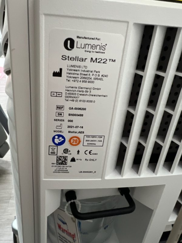 2021 Lumenis M22 Stellar with 4 Handpieces