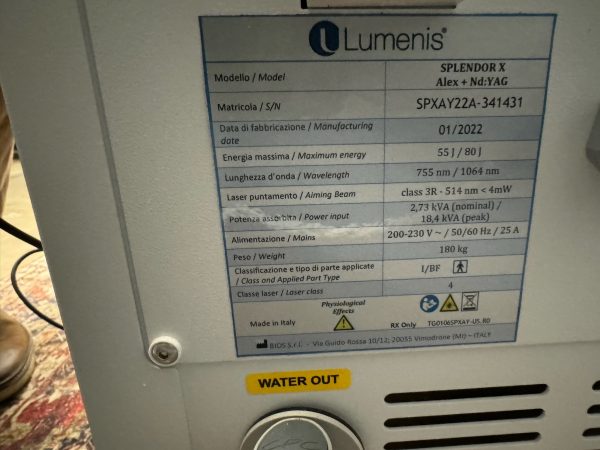 2022 Lumenis Splendor X